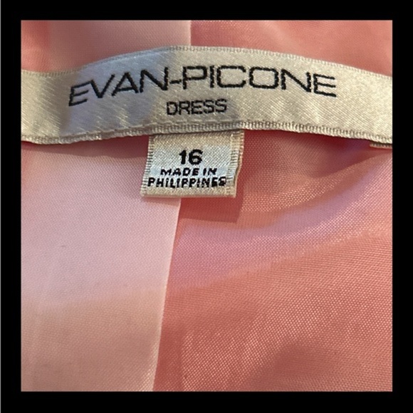 Evan Picone NWT Orange and‎ Pink Ombré Dress, Size 16. - Picture 5 of 7
